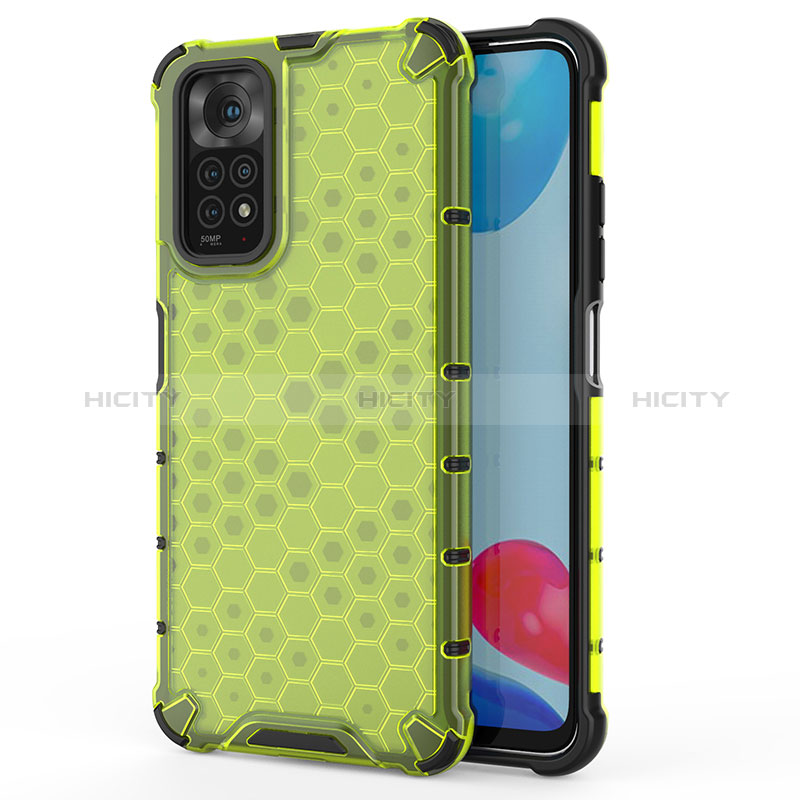 Coque Rebord Contour Silicone et Vitre Transparente Housse Etui 360 Degres AM1 pour Xiaomi Redmi Note 11 4G (2022) Vert Plus