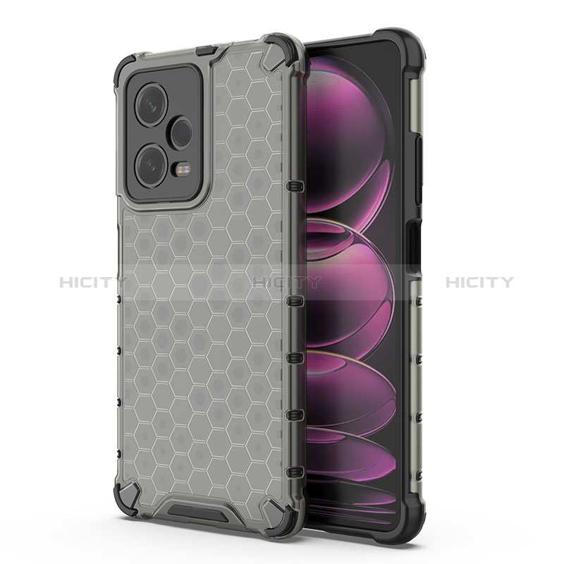 Coque Rebord Contour Silicone et Vitre Transparente Housse Etui 360 Degres AM1 pour Xiaomi Redmi Note 12 Pro 5G Noir Plus