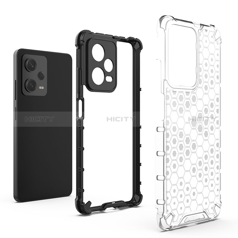 Coque Rebord Contour Silicone et Vitre Transparente Housse Etui 360 Degres AM1 pour Xiaomi Redmi Note 12 Pro 5G Plus