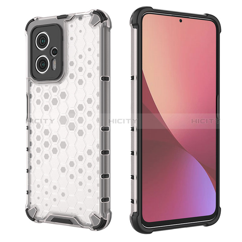 Coque Rebord Contour Silicone et Vitre Transparente Housse Etui 360 Degres AM1 pour Xiaomi Redmi Note 12T Pro 5G Plus