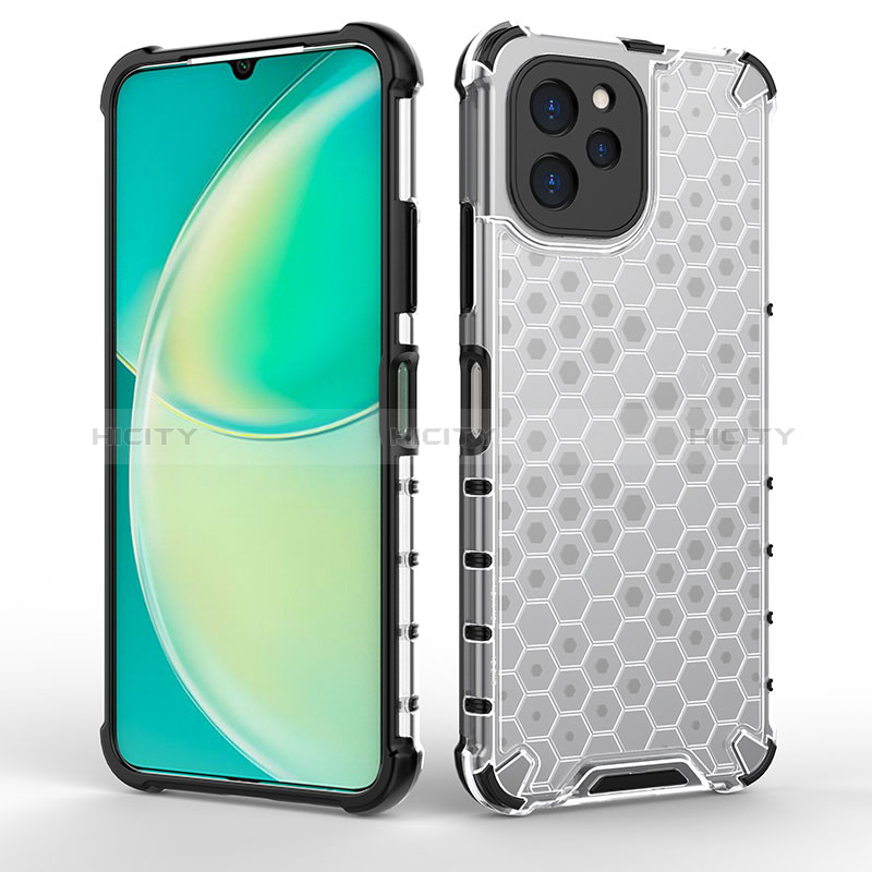 Coque Rebord Contour Silicone et Vitre Transparente Housse Etui 360 Degres AM2 pour Huawei Enjoy 50z Plus