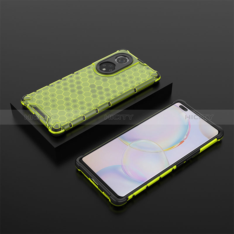 Coque Rebord Contour Silicone et Vitre Transparente Housse Etui 360 Degres AM2 pour Huawei Honor 50 Pro 5G Plus