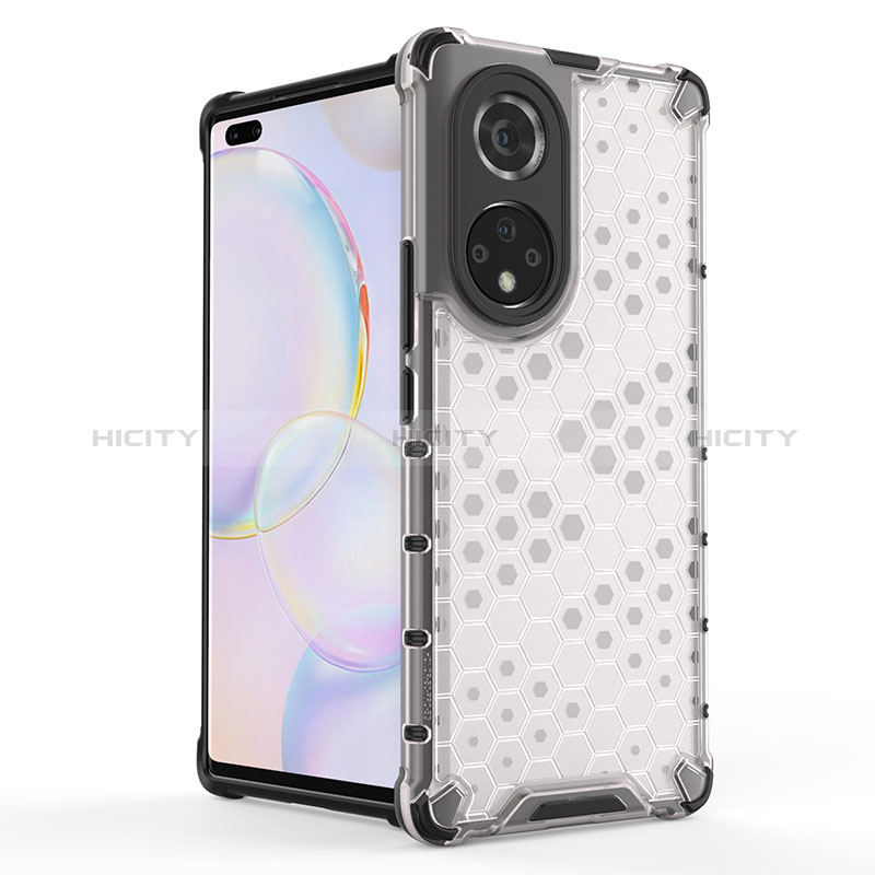 Coque Rebord Contour Silicone et Vitre Transparente Housse Etui 360 Degres AM2 pour Huawei Honor 50 Pro 5G Plus