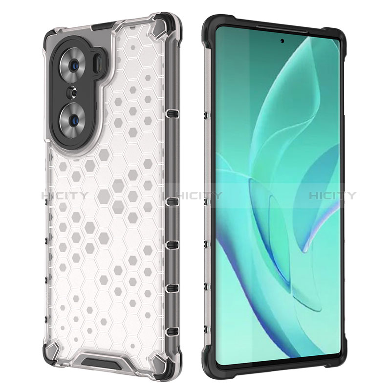 Coque Rebord Contour Silicone et Vitre Transparente Housse Etui 360 Degres AM2 pour Huawei Honor 60 5G Plus