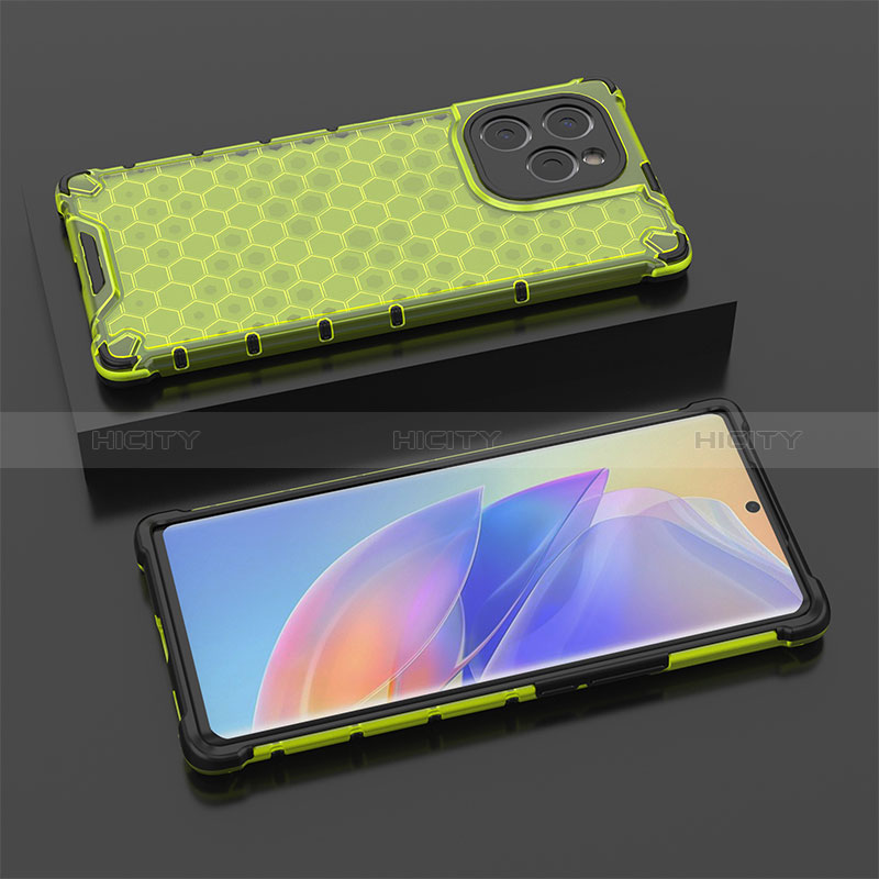 Coque Rebord Contour Silicone et Vitre Transparente Housse Etui 360 Degres AM2 pour Huawei Honor 60 SE 5G Plus