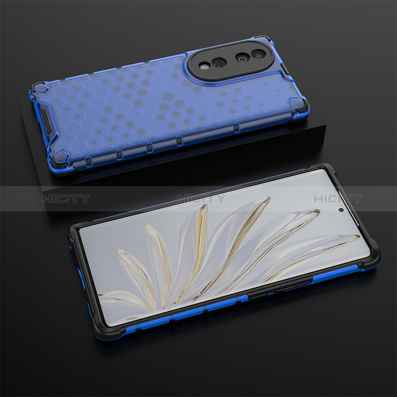 Coque Rebord Contour Silicone et Vitre Transparente Housse Etui 360 Degres AM2 pour Huawei Honor 70 5G Plus