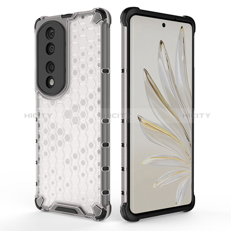 Coque Rebord Contour Silicone et Vitre Transparente Housse Etui 360 Degres AM2 pour Huawei Honor 70 Pro 5G Plus