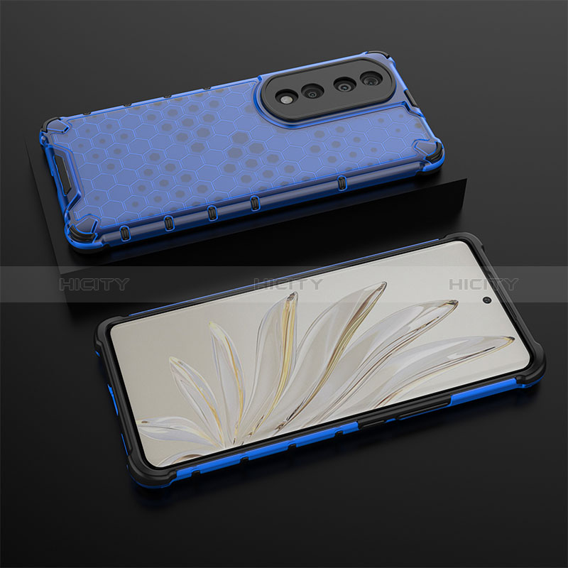 Coque Rebord Contour Silicone et Vitre Transparente Housse Etui 360 Degres AM2 pour Huawei Honor 70 Pro 5G Plus