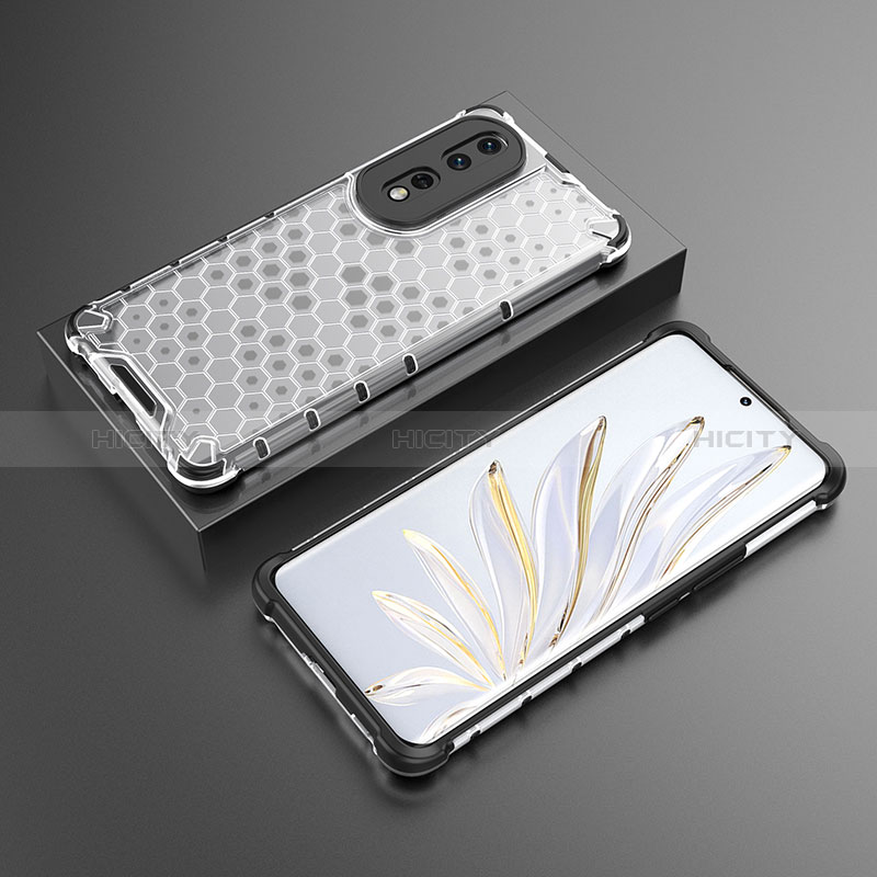 Coque Rebord Contour Silicone et Vitre Transparente Housse Etui 360 Degres AM2 pour Huawei Honor 80 Pro 5G Plus