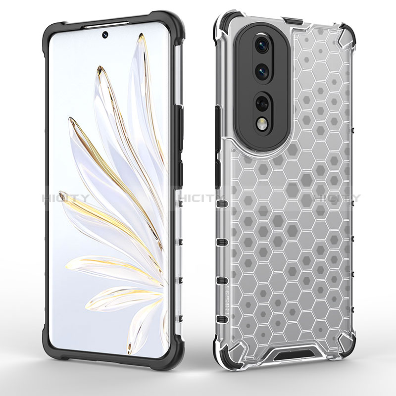 Coque Rebord Contour Silicone et Vitre Transparente Housse Etui 360 Degres AM2 pour Huawei Honor 80 Pro 5G Plus