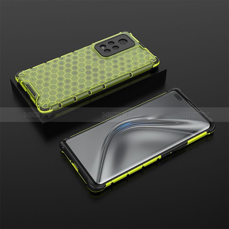 Coque Rebord Contour Silicone et Vitre Transparente Housse Etui 360 Degres AM2 pour Huawei Honor V40 5G Vert Plus