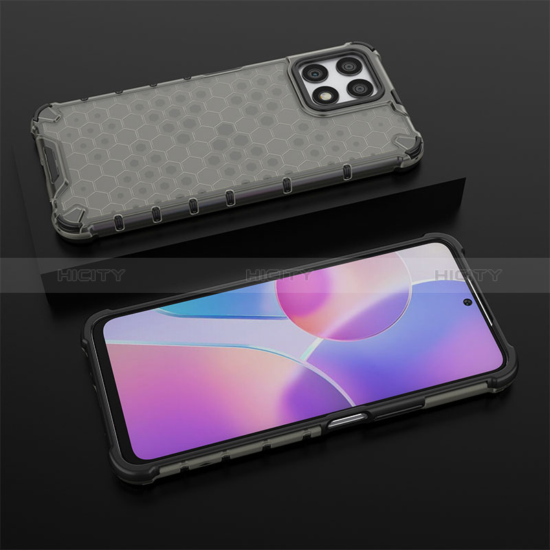 Coque Rebord Contour Silicone et Vitre Transparente Housse Etui 360 Degres AM2 pour Huawei Honor X30i Noir Plus