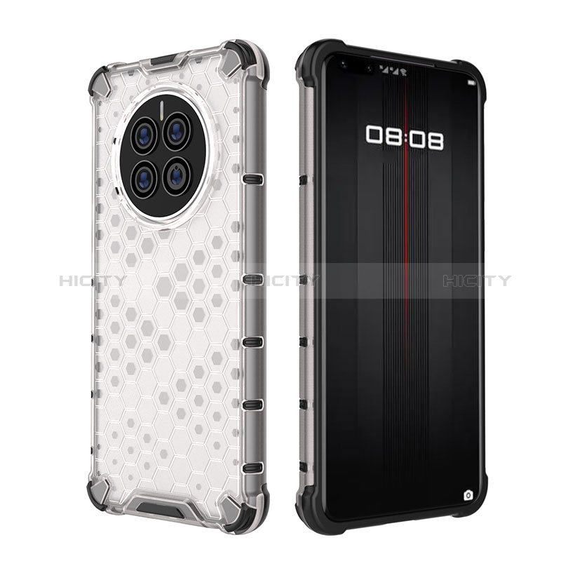 Coque Rebord Contour Silicone et Vitre Transparente Housse Etui 360 Degres AM2 pour Huawei Mate 50 Plus