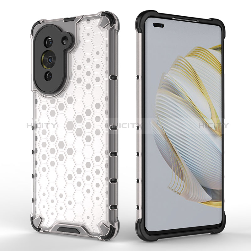 Coque Rebord Contour Silicone et Vitre Transparente Housse Etui 360 Degres AM2 pour Huawei Nova 10 Pro Plus