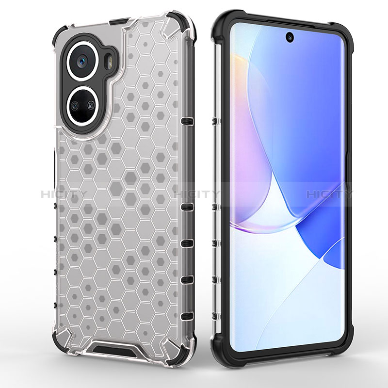 Coque Rebord Contour Silicone et Vitre Transparente Housse Etui 360 Degres AM2 pour Huawei Nova 10 SE Plus