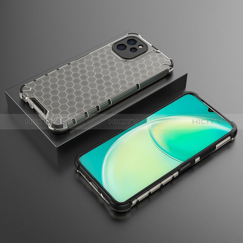 Coque Rebord Contour Silicone et Vitre Transparente Housse Etui 360 Degres AM2 pour Huawei Nova Y61 Noir Plus