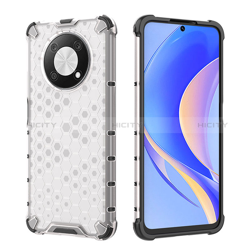 Coque Rebord Contour Silicone et Vitre Transparente Housse Etui 360 Degres AM2 pour Huawei Nova Y90 Plus