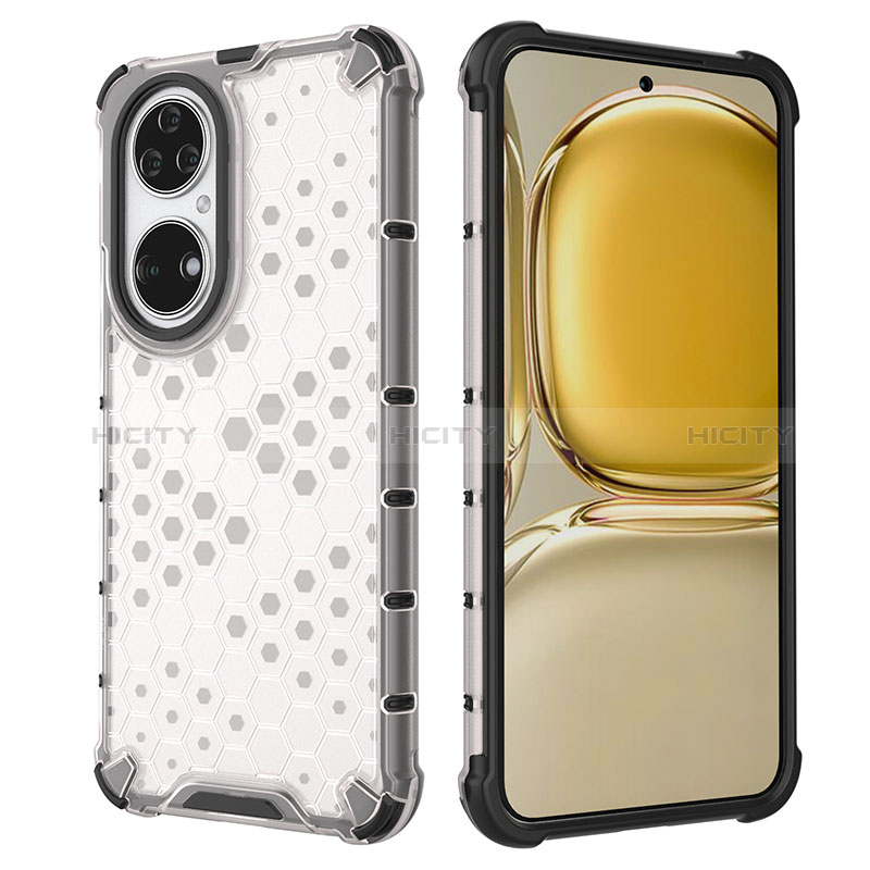 Coque Rebord Contour Silicone et Vitre Transparente Housse Etui 360 Degres AM2 pour Huawei P50 Pro Plus