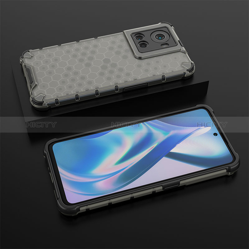 Coque Rebord Contour Silicone et Vitre Transparente Housse Etui 360 Degres AM2 pour OnePlus 10R 5G Noir Plus