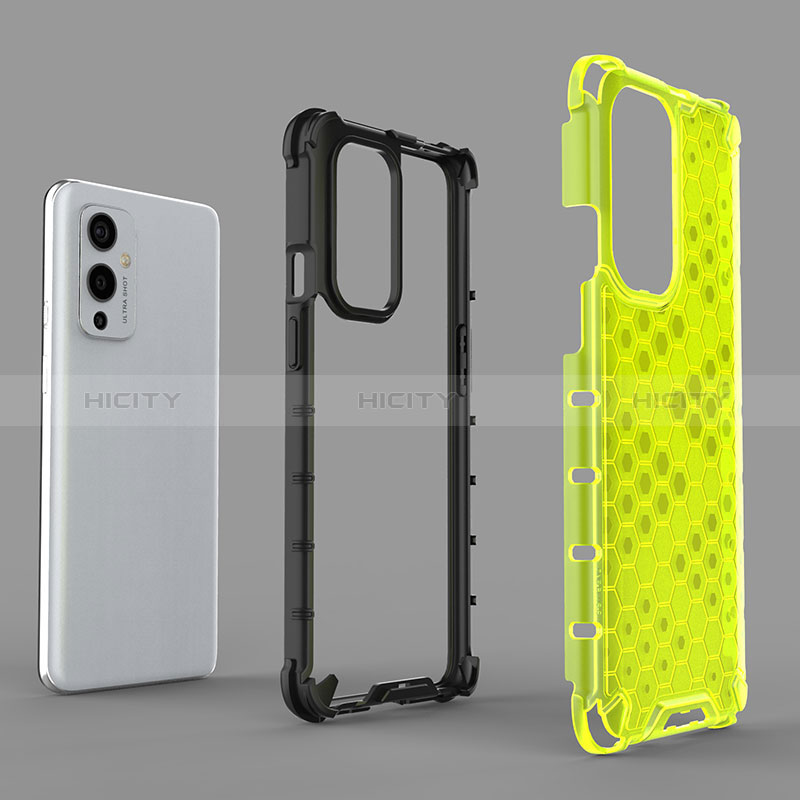 Coque Rebord Contour Silicone et Vitre Transparente Housse Etui 360 Degres AM2 pour OnePlus 9 5G Plus