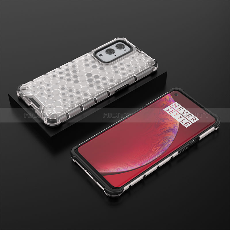 Coque Rebord Contour Silicone et Vitre Transparente Housse Etui 360 Degres AM2 pour OnePlus 9 Pro 5G Plus