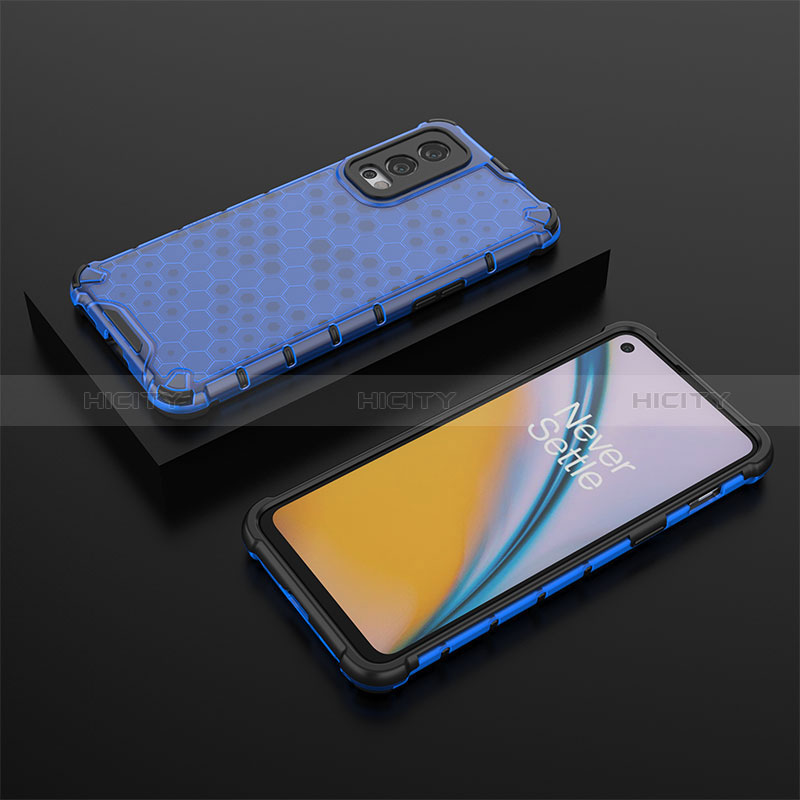 Coque Rebord Contour Silicone et Vitre Transparente Housse Etui 360 Degres AM2 pour OnePlus Nord 2 5G Plus