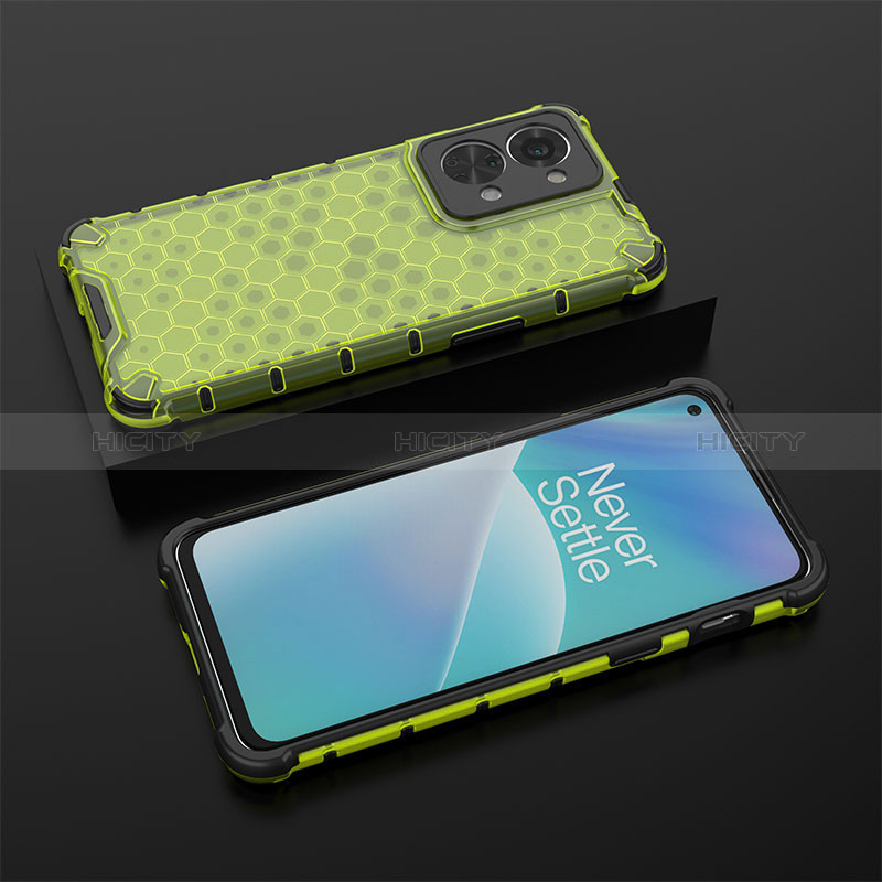 Coque Rebord Contour Silicone et Vitre Transparente Housse Etui 360 Degres AM2 pour OnePlus Nord 2T 5G Plus