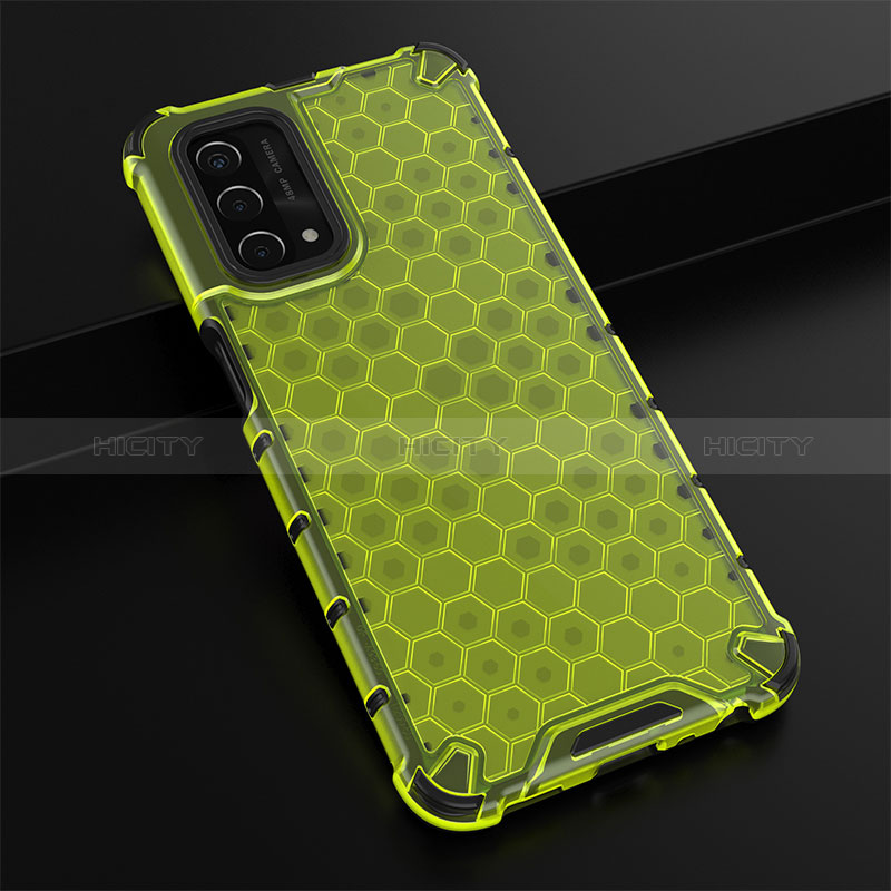 Coque Rebord Contour Silicone et Vitre Transparente Housse Etui 360 Degres AM2 pour Oppo A74 5G Vert Plus