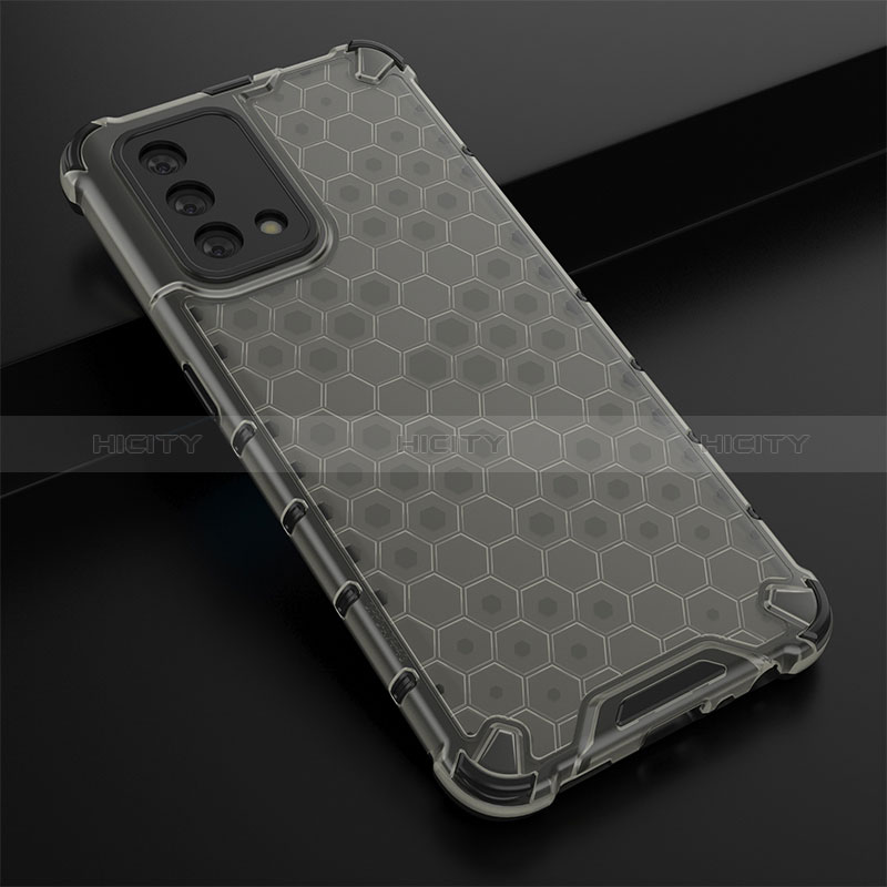 Coque Rebord Contour Silicone et Vitre Transparente Housse Etui 360 Degres AM2 pour Oppo A95 4G Noir Plus