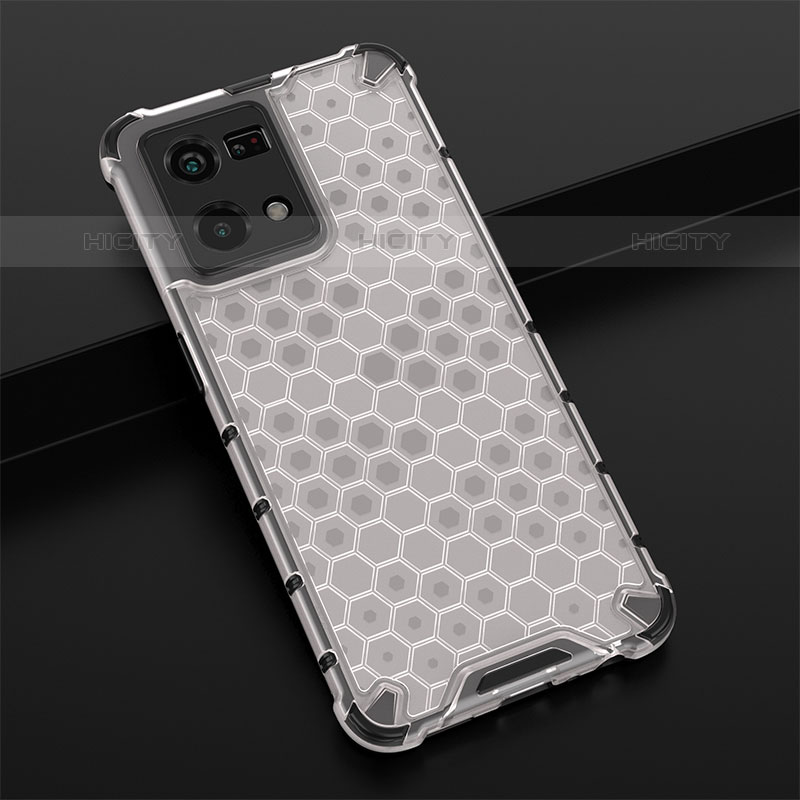 Coque Rebord Contour Silicone et Vitre Transparente Housse Etui 360 Degres AM2 pour Oppo F21 Pro 4G Blanc Plus