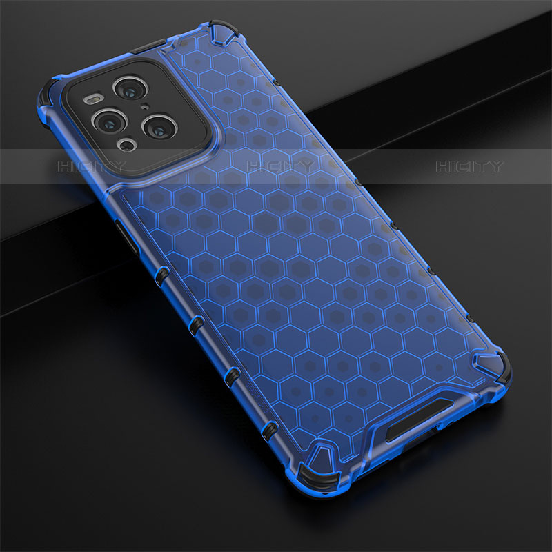 Coque Rebord Contour Silicone et Vitre Transparente Housse Etui 360 Degres AM2 pour Oppo Find X3 Pro 5G Plus