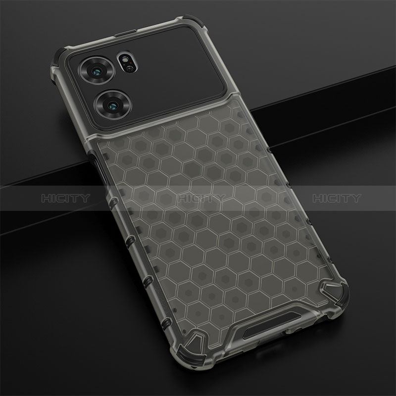 Coque Rebord Contour Silicone et Vitre Transparente Housse Etui 360 Degres AM2 pour Oppo K10 5G Noir Plus