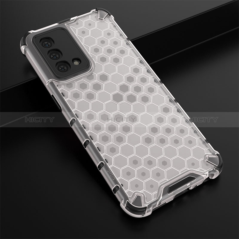 Coque Rebord Contour Silicone et Vitre Transparente Housse Etui 360 Degres AM2 pour Oppo K9 5G Blanc Plus