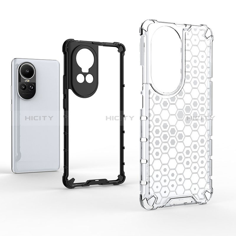 Coque Rebord Contour Silicone et Vitre Transparente Housse Etui 360 Degres AM2 pour Oppo Reno10 5G Plus