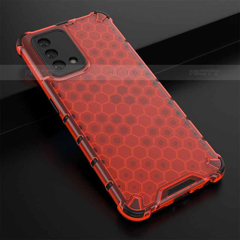 Coque Rebord Contour Silicone et Vitre Transparente Housse Etui 360 Degres AM2 pour Oppo Reno6 Lite Rouge Plus