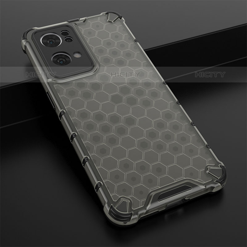 Coque Rebord Contour Silicone et Vitre Transparente Housse Etui 360 Degres AM2 pour Oppo Reno7 Pro 5G Noir Plus