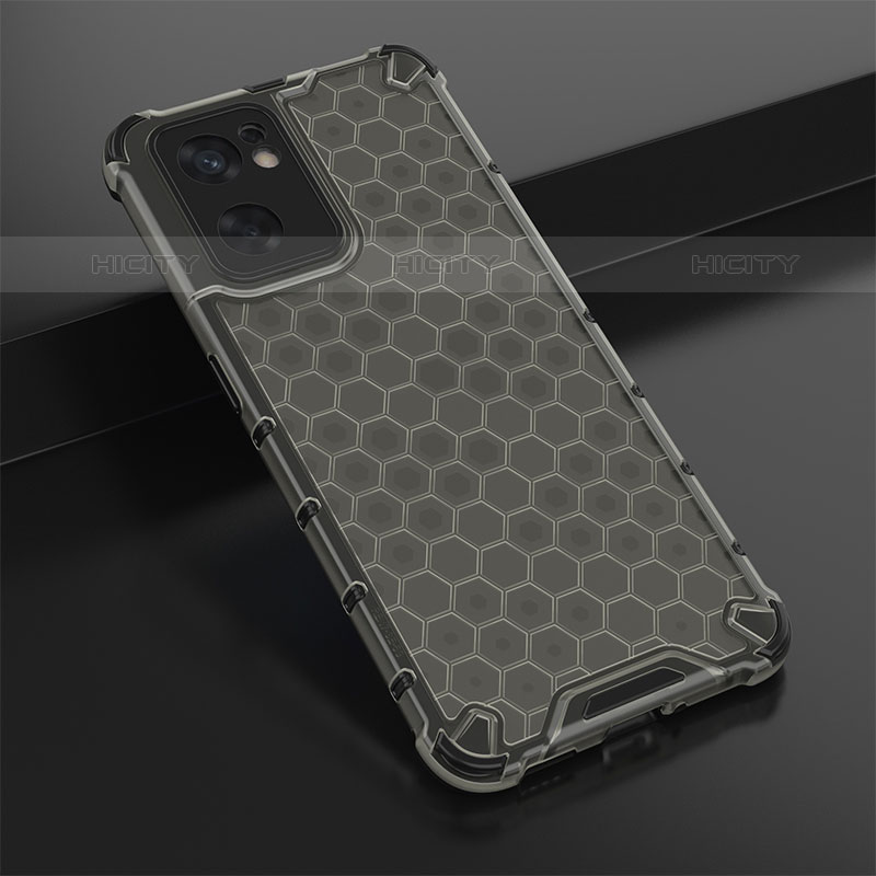 Coque Rebord Contour Silicone et Vitre Transparente Housse Etui 360 Degres AM2 pour Oppo Reno7 SE 5G Noir Plus