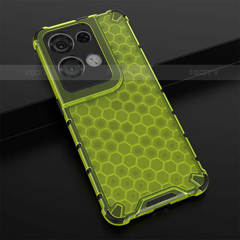 Coque Rebord Contour Silicone et Vitre Transparente Housse Etui 360 Degres AM2 pour Oppo Reno8 Pro+ Plus 5G Vert Plus