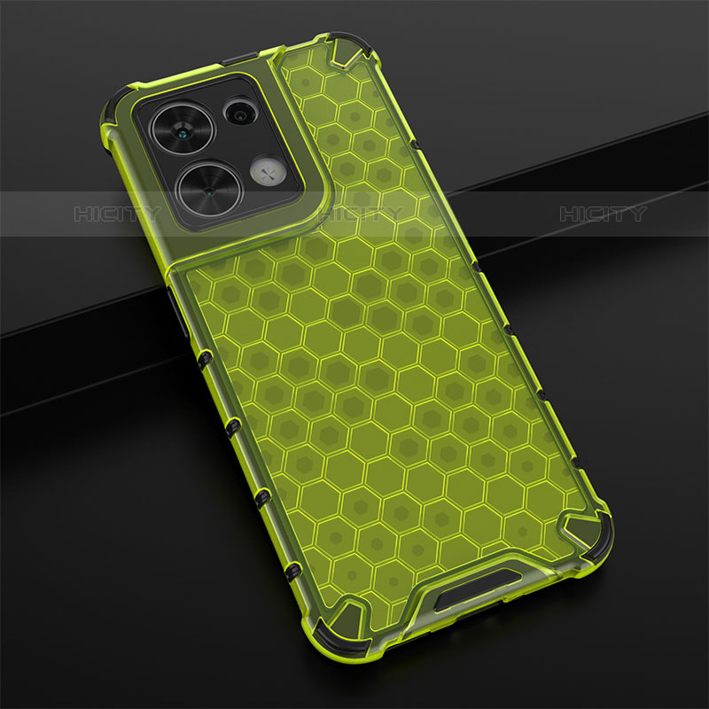 Coque Rebord Contour Silicone et Vitre Transparente Housse Etui 360 Degres AM2 pour Oppo Reno9 5G Vert Plus