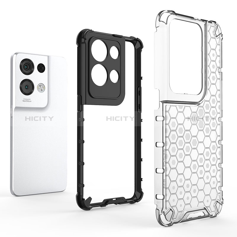 Coque Rebord Contour Silicone et Vitre Transparente Housse Etui 360 Degres AM2 pour Oppo Reno9 Pro+ Plus 5G Plus