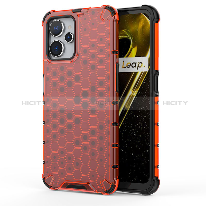 Coque Rebord Contour Silicone et Vitre Transparente Housse Etui 360 Degres AM2 pour Realme 10T 5G Rouge Plus