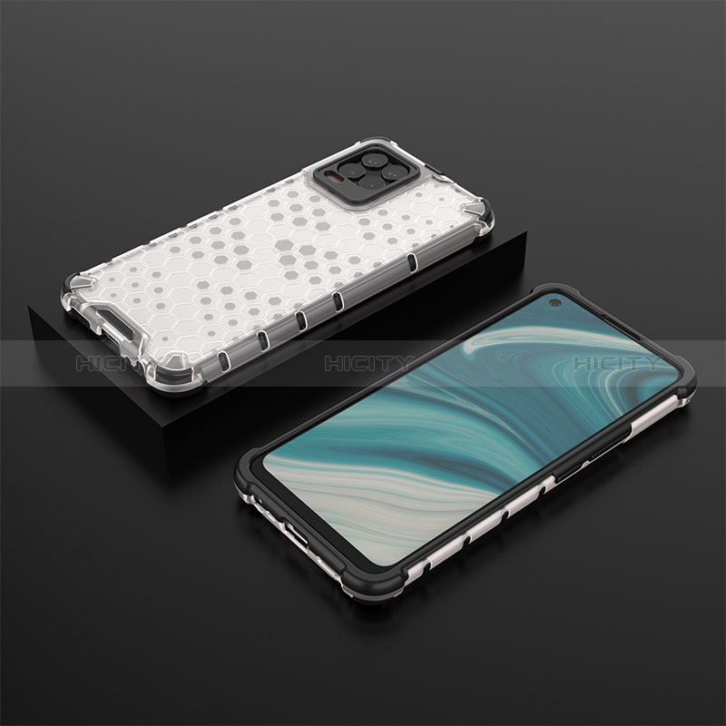 Coque Rebord Contour Silicone et Vitre Transparente Housse Etui 360 Degres AM2 pour Realme 8 4G Plus