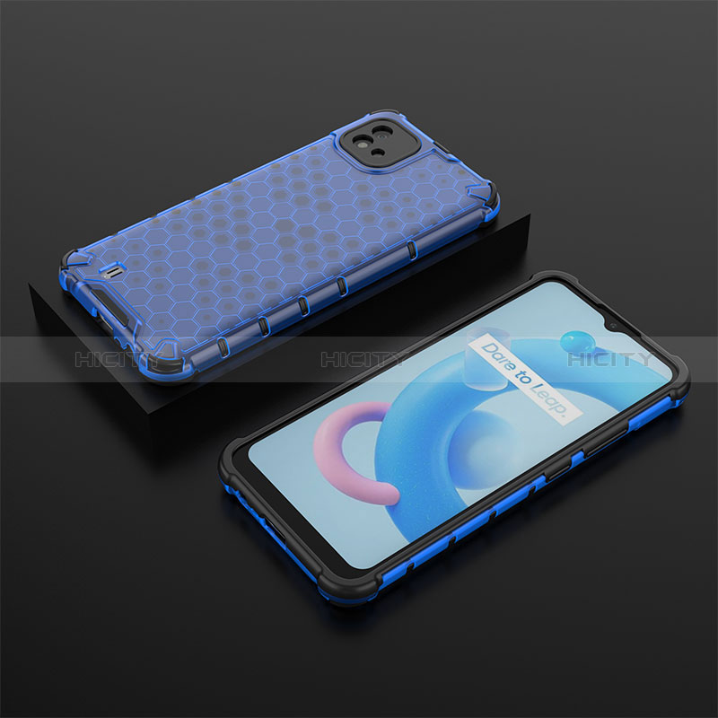 Coque Rebord Contour Silicone et Vitre Transparente Housse Etui 360 Degres AM2 pour Realme C11 (2021) Plus