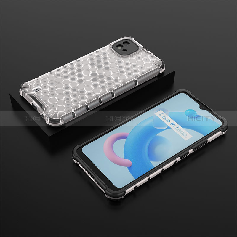 Coque Rebord Contour Silicone et Vitre Transparente Housse Etui 360 Degres AM2 pour Realme C20 Plus