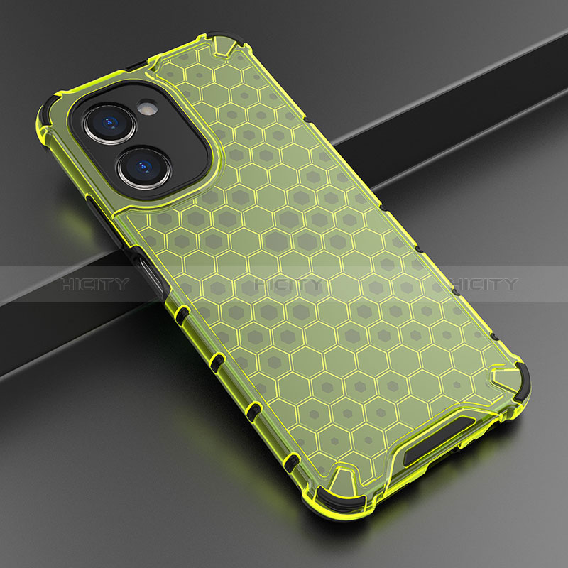 Coque Rebord Contour Silicone et Vitre Transparente Housse Etui 360 Degres AM2 pour Realme C33 Vert Plus