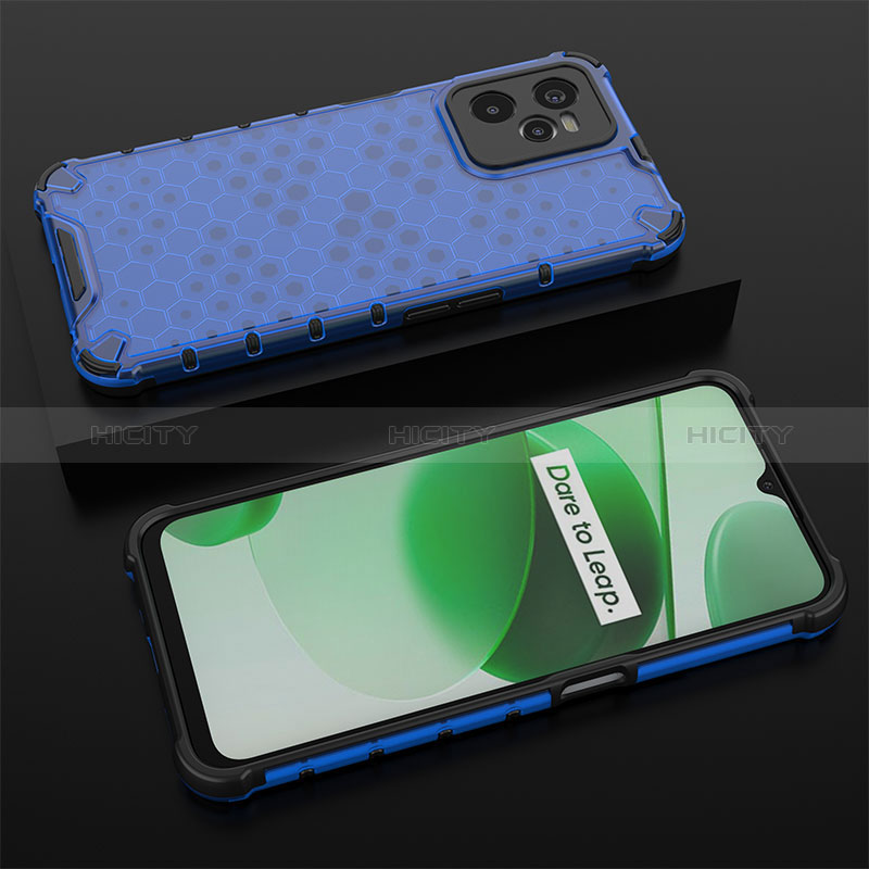 Coque Rebord Contour Silicone et Vitre Transparente Housse Etui 360 Degres AM2 pour Realme C35 Plus