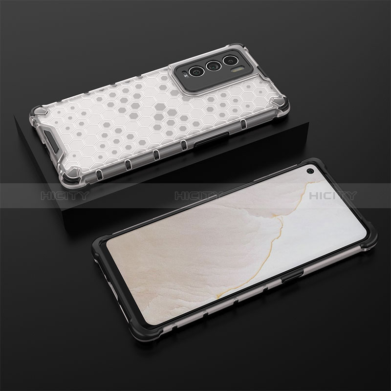 Coque Rebord Contour Silicone et Vitre Transparente Housse Etui 360 Degres AM2 pour Realme GT Master Explorer 5G Blanc Plus