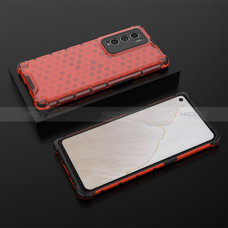 Coque Rebord Contour Silicone et Vitre Transparente Housse Etui 360 Degres AM2 pour Realme GT Master Explorer 5G Rouge Plus