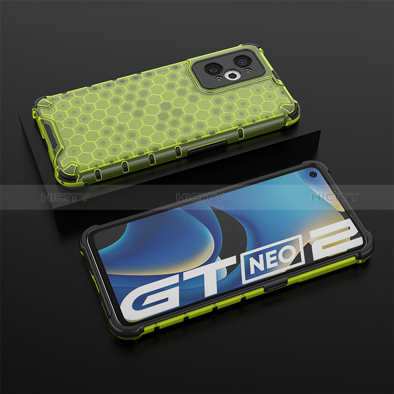 Coque Rebord Contour Silicone et Vitre Transparente Housse Etui 360 Degres AM2 pour Realme GT Neo2 5G Plus