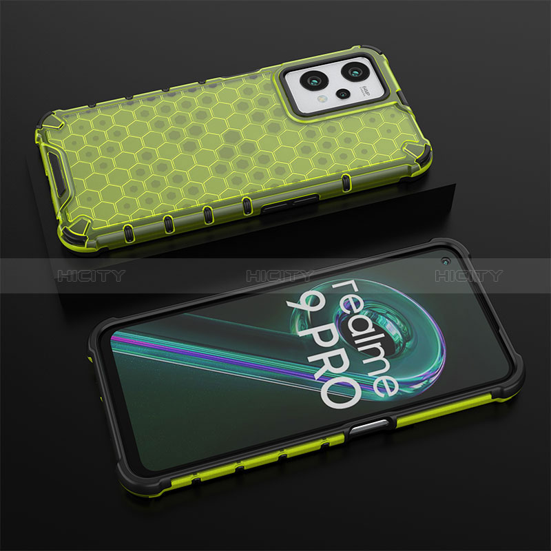 Coque Rebord Contour Silicone et Vitre Transparente Housse Etui 360 Degres AM2 pour Realme Q5 5G Vert Plus